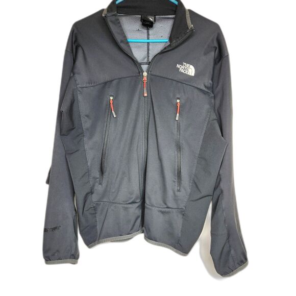 Men's Black The North Face Zip Front Jacket M Summit Series Soft Shell Pockets - Picture 1 of 8
